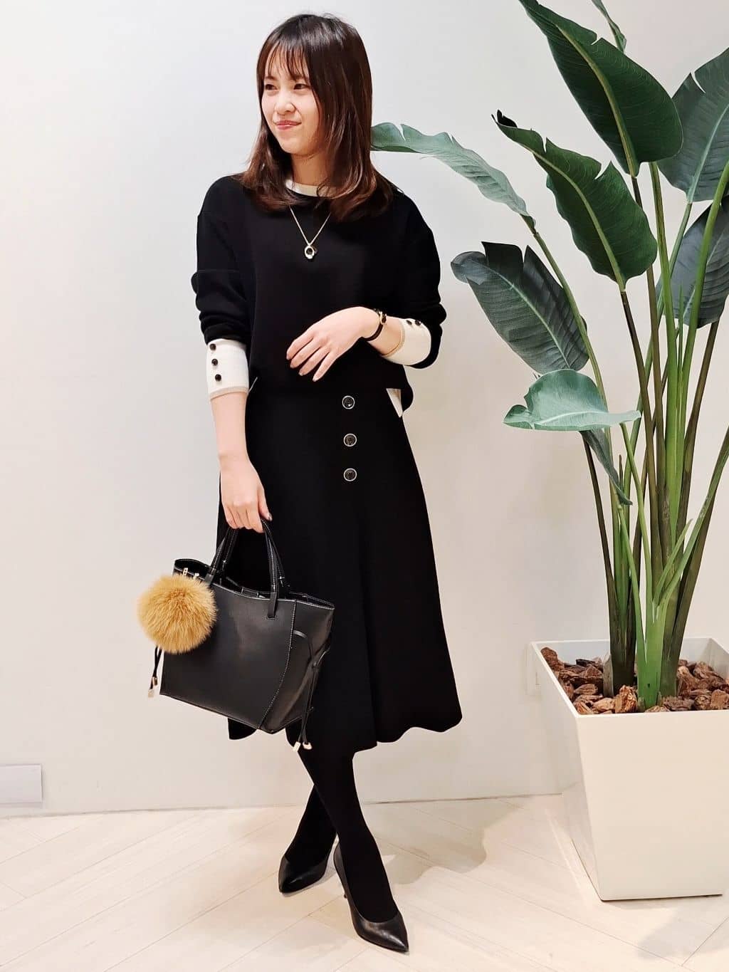 YuKaRiさんの「UNTITLED｜【アンサンブル可/洗える】ウールミラノリブニット」を使ったコーディネート