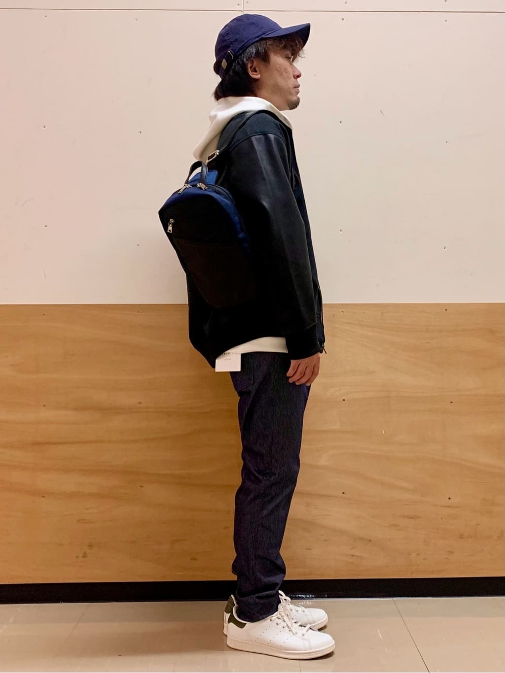 MATUさんの「THE SHOP TK｜【1ランク上の大人カジュアルに】異素材コンビ リブブルゾン」を使ったコーディネート