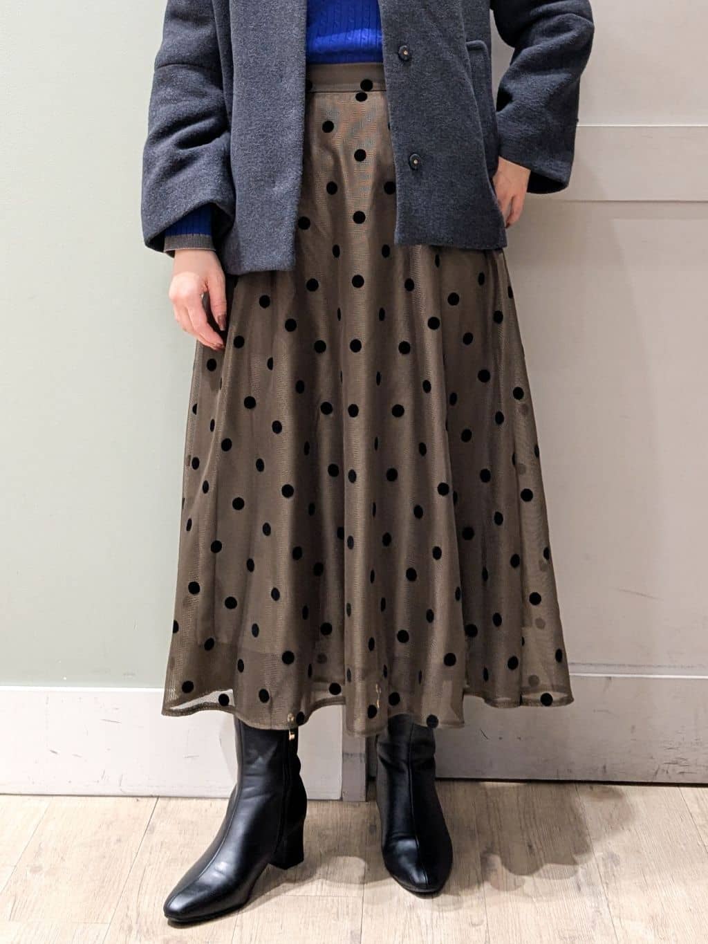 kuwawaさんの「grove｜【ウール混】軽やかに羽織れるショートコート」を使ったコーディネート