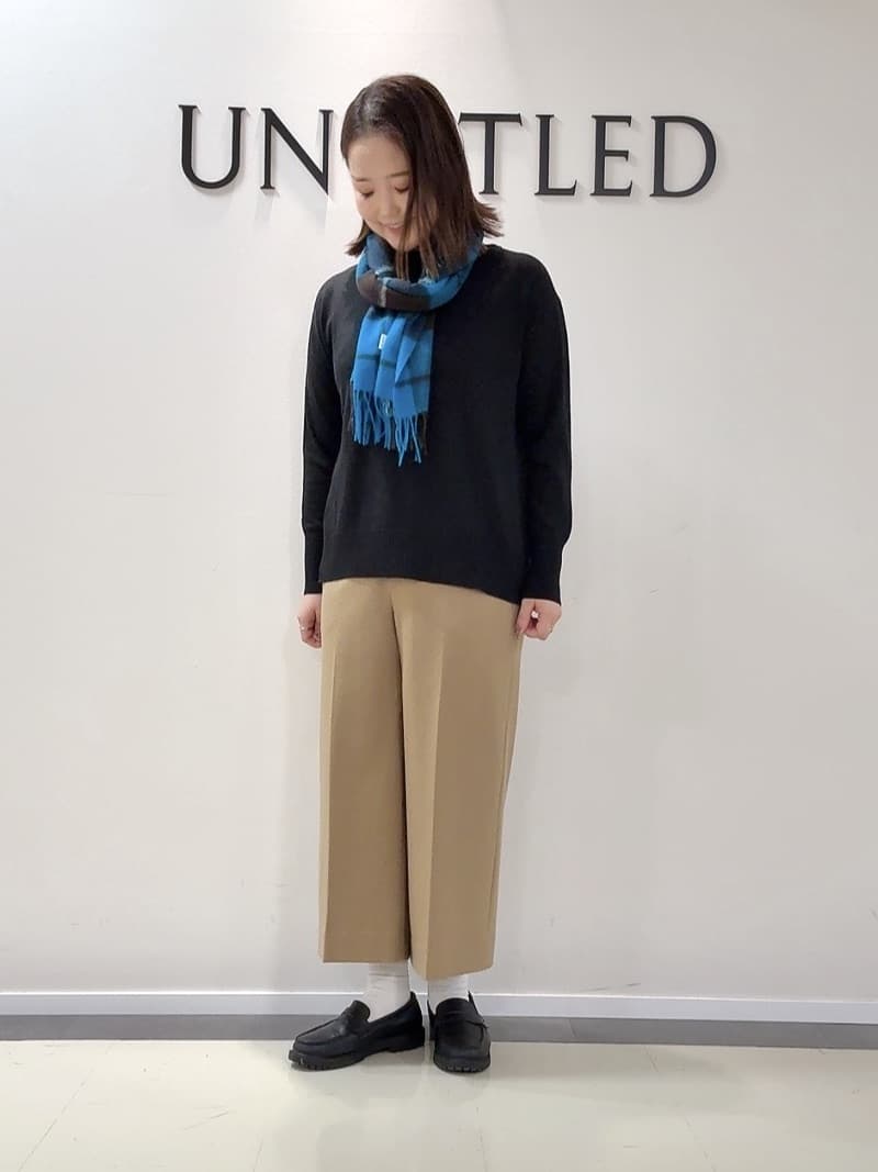 YUIさんの「UNTITLED｜【エレガント／ミディアウター】ミックスヘリンボンコート」を使ったコーディネート