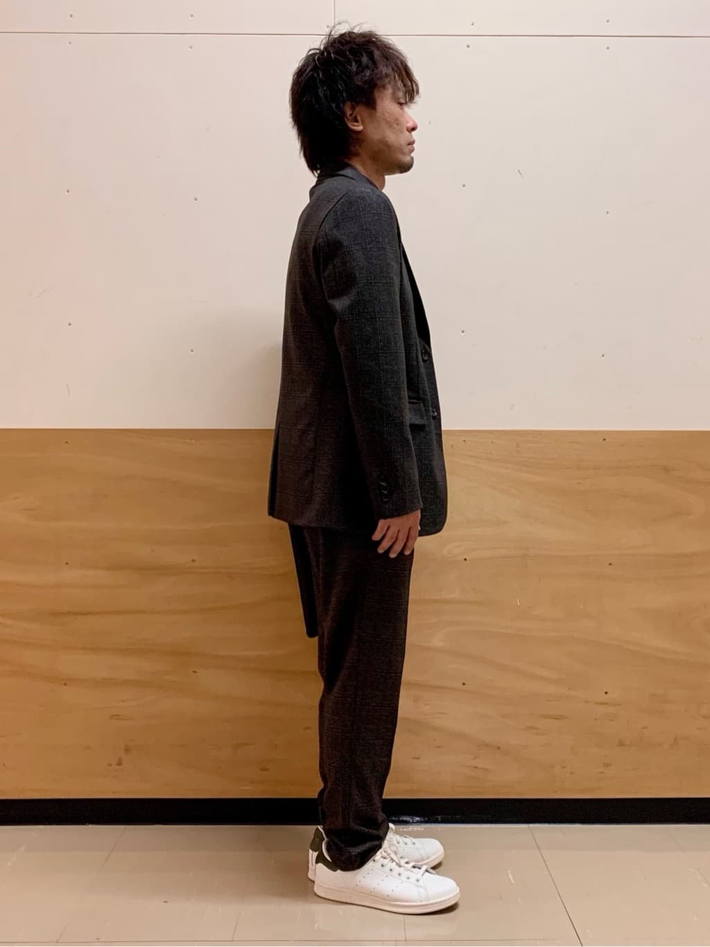 MATUさんの「THE SHOP TK｜起毛TRジャージジャケット 【洗濯機OK／ストレッチ／セットアップ可】」を使ったコーディネート