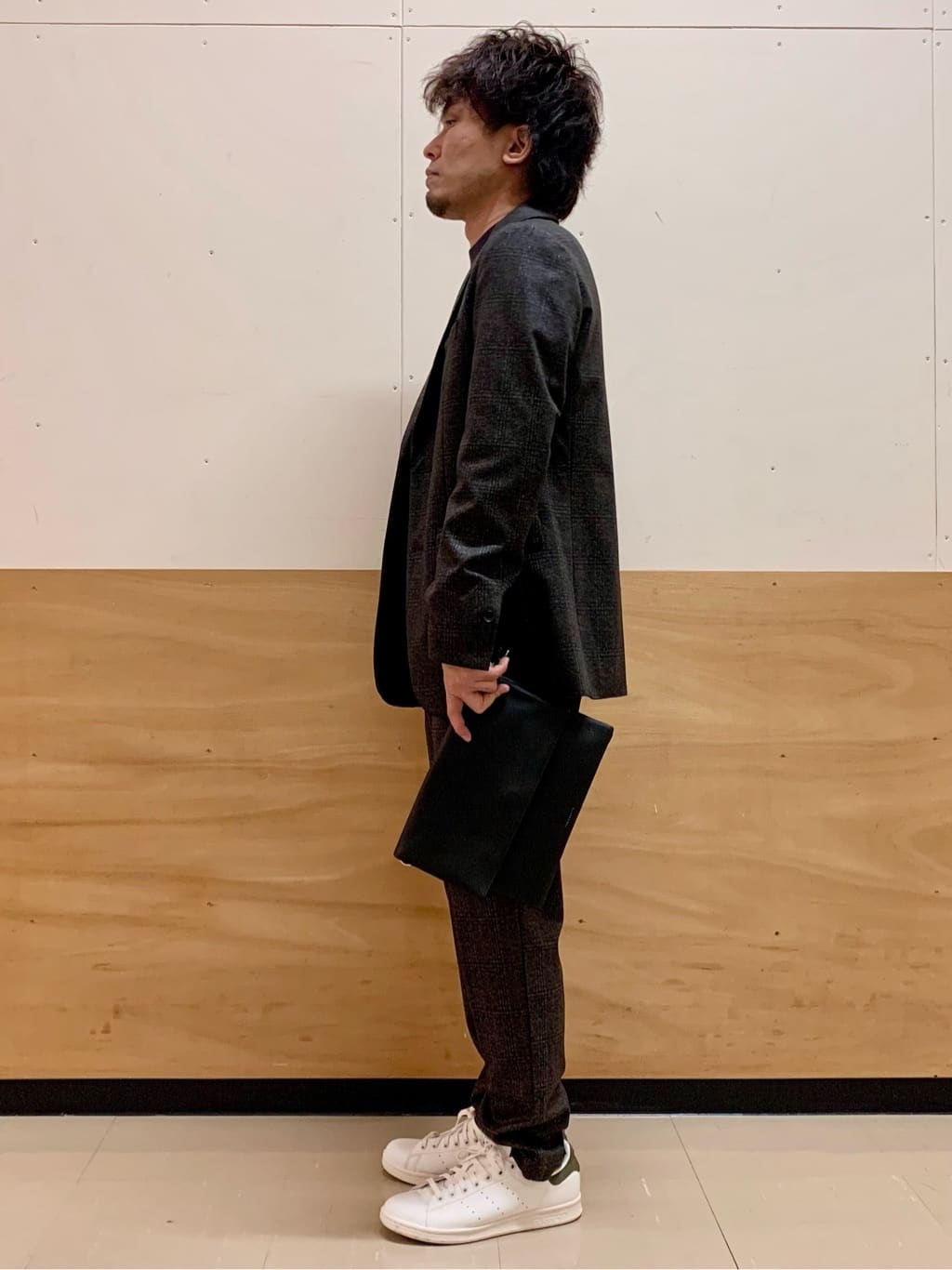 MATUさんの「THE SHOP TK｜起毛TRジャージジャケット 【洗濯機OK／ストレッチ／セットアップ可】」を使ったコーディネート