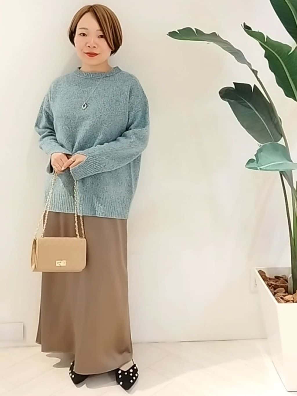 s u g iさんの「UNTITLED｜キルティングチェーンショルダー」を使ったコーディネート