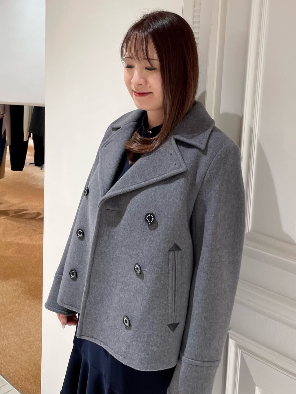 minowaさんの「DRESSTERIOR｜◆【ウォッシャブル】ダブルクロスボリュームスリーブミニワンピース」を使ったコーディネート