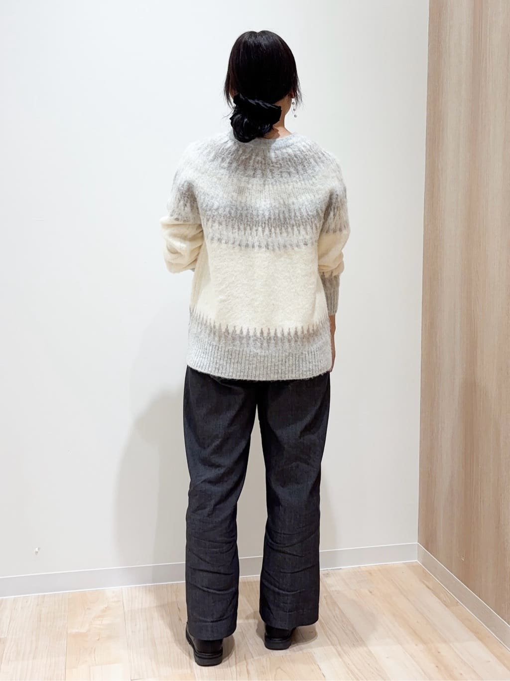 miraiさんの「grove｜求心柄ジャカードニットカーディガン」を使ったコーディネート