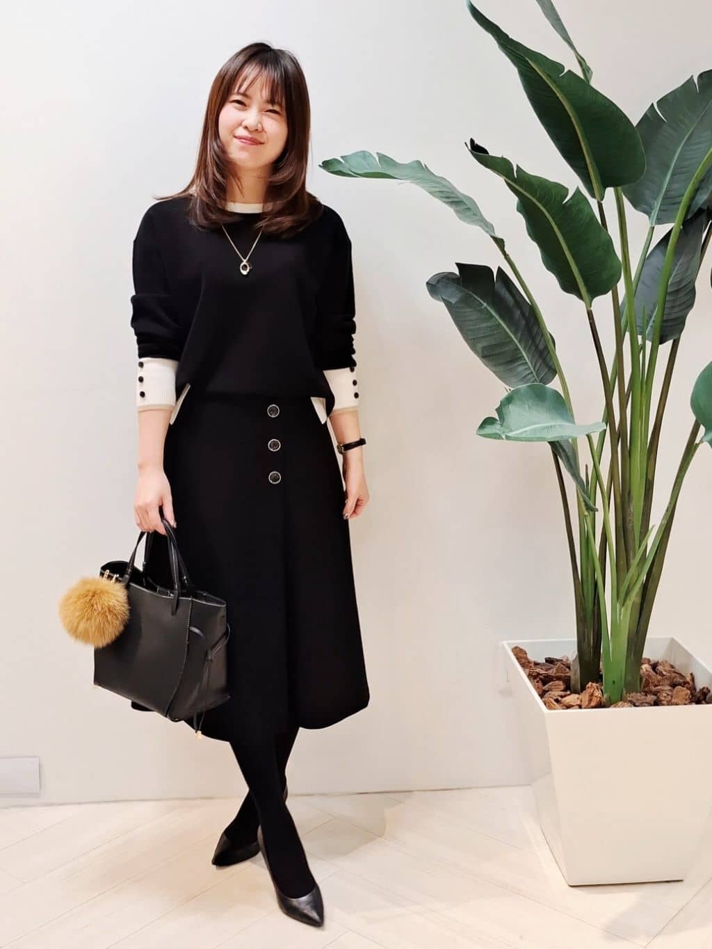 YuKaRiさんの「UNTITLED｜【アンサンブル可/洗える】ウールミラノリブニット」を使ったコーディネート