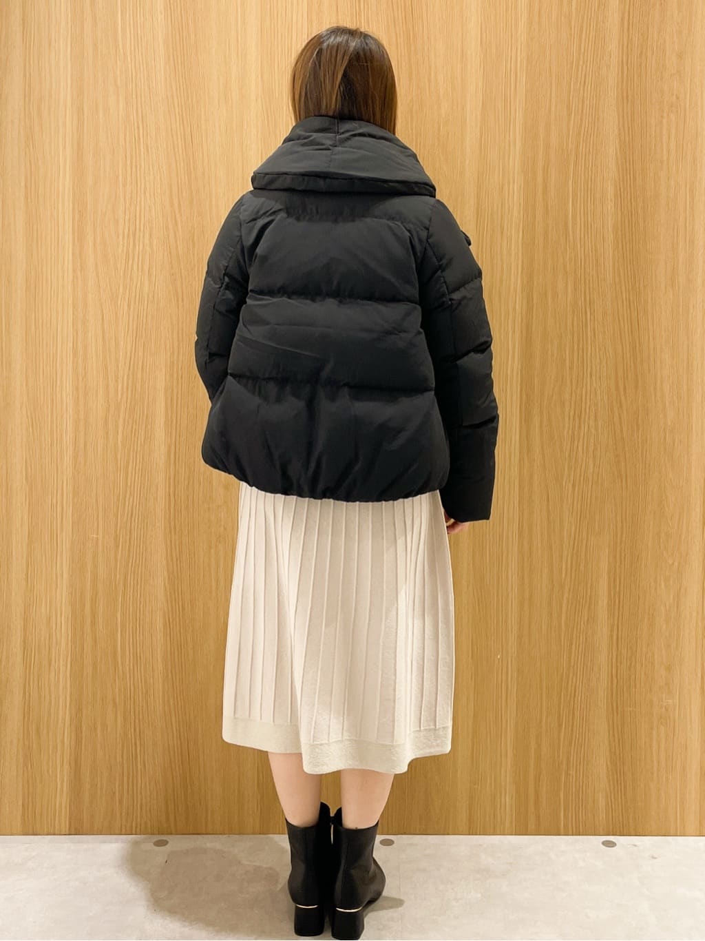 Asukaさんの「OPAQUE.CLIP｜ラメフェザープルオーバーセット ニットワンピース【洗濯機OK】《XS～LL》」を使ったコーディネート