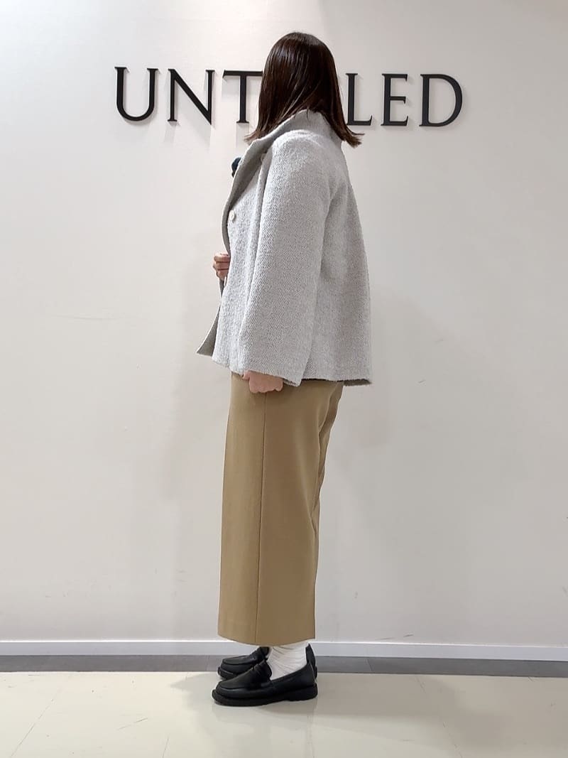 YUIさんの「UNTITLED｜【エレガント／ミディアウター】ミックスヘリンボンコート」を使ったコーディネート