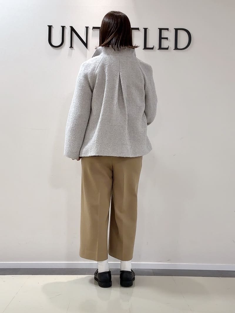YUIさんの「UNTITLED｜【エレガント／ミディアウター】ミックスヘリンボンコート」を使ったコーディネート