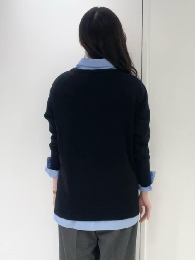 moeさんの「UNTITLED｜【8色展開/体型カバー】魅せるタイムレスニット」を使ったコーディネート