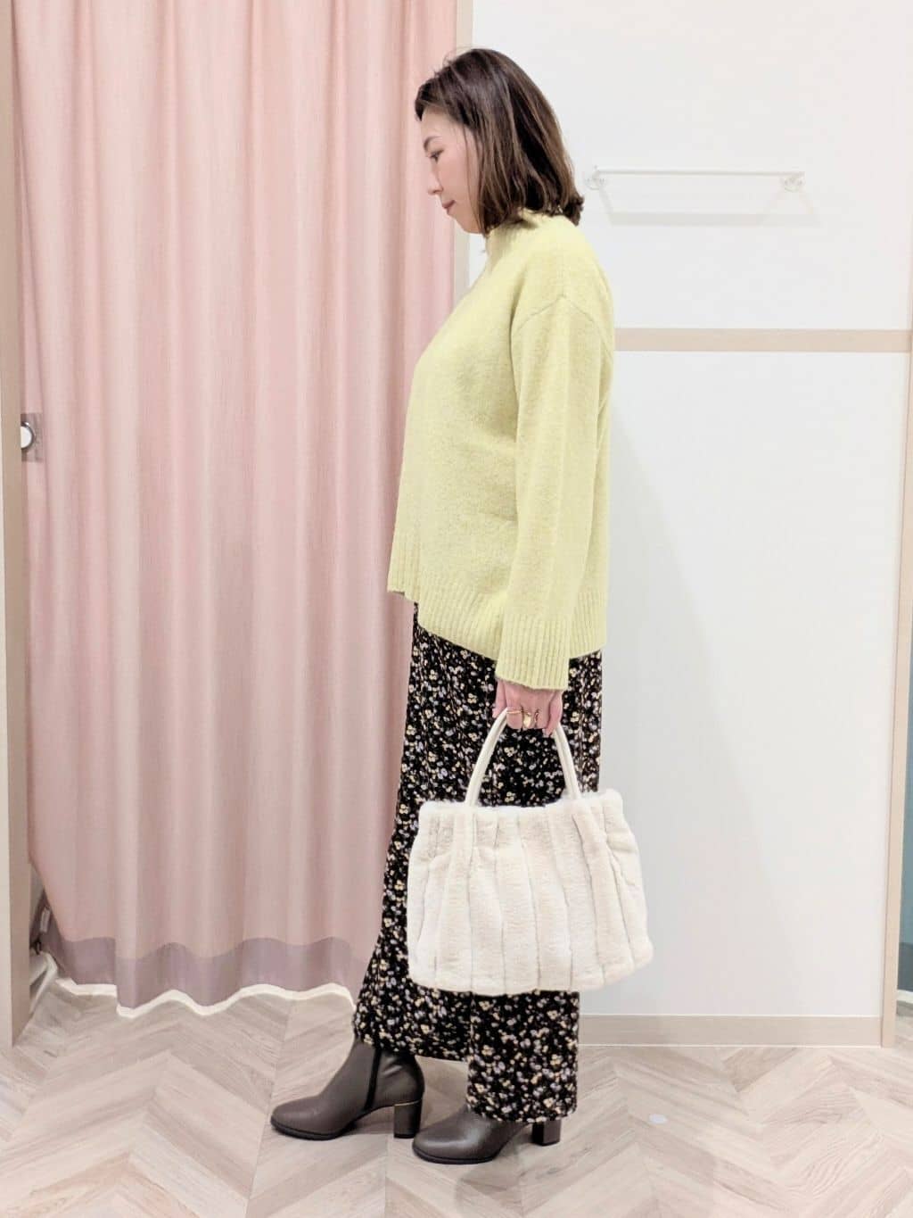 miyuさんの「SHOO･LA･RUE｜【2WAY】こなれきれい ウール調コクーンコート」を使ったコーディネート