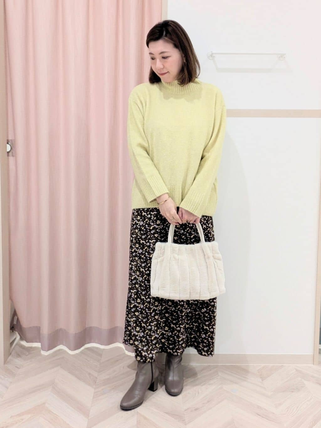 miyuさんの「SHOO･LA･RUE｜【2WAY】こなれきれい ウール調コクーンコート」を使ったコーディネート