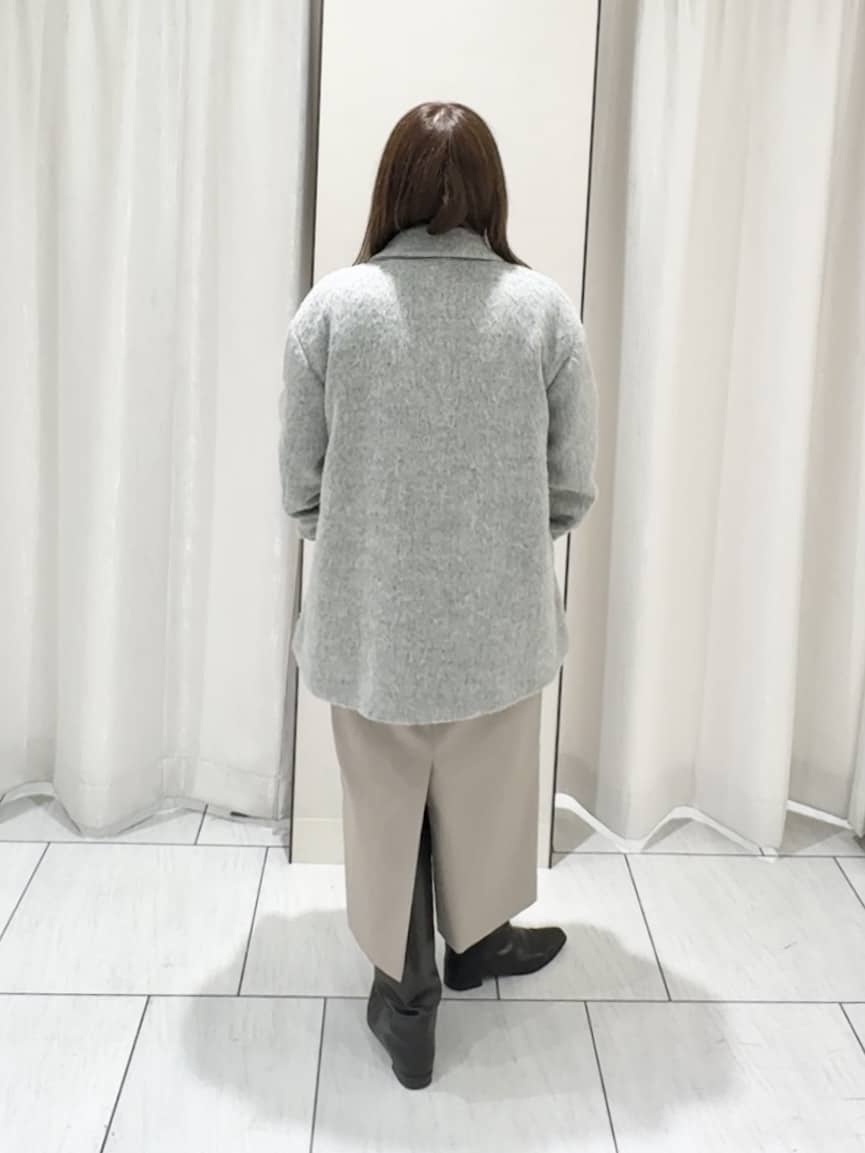 ʏᴜᴋɪᴋᴏさんの「UNTITLED｜【エレガントジャケット/アウター】イタリアンシャギーPコート」を使ったコーディネート