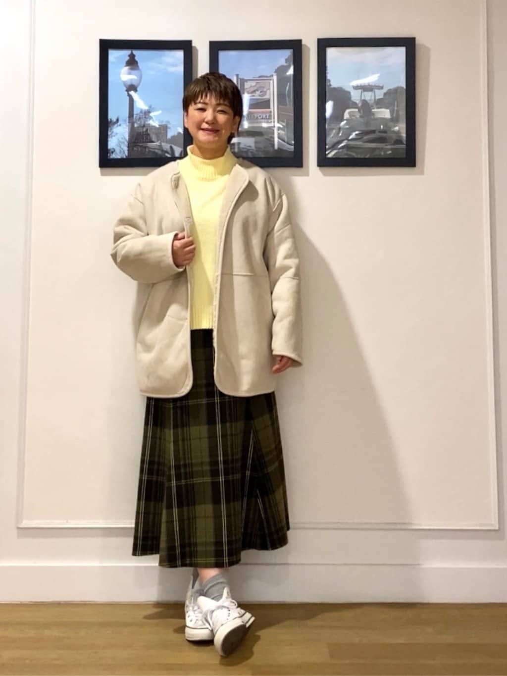 Hiroさんの「Dessin｜【2WAY】フェイクムートンコート」を使ったコーディネート
