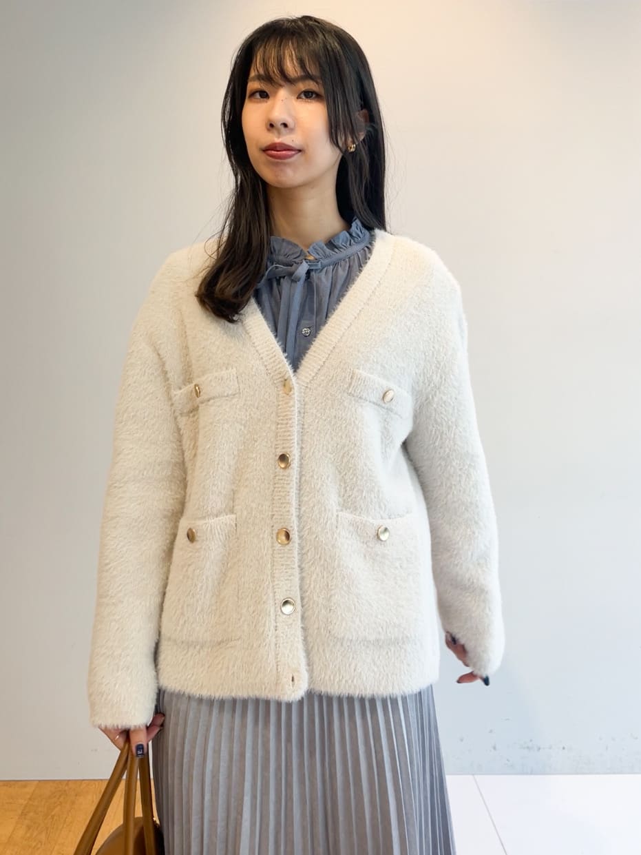 cotaniさんの「grove｜フリルカラーリボンブラウス」を使ったコーディネート