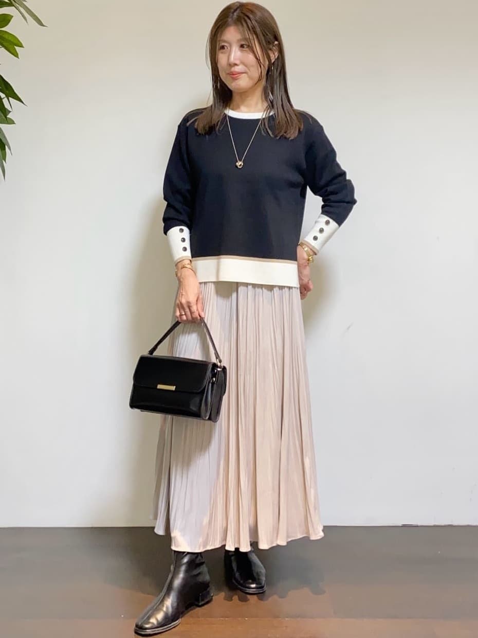 tomoさんの「UNTITLED｜【アンサンブル可/ジャケット風】ウールミラノリブカーディガン」を使ったコーディネート