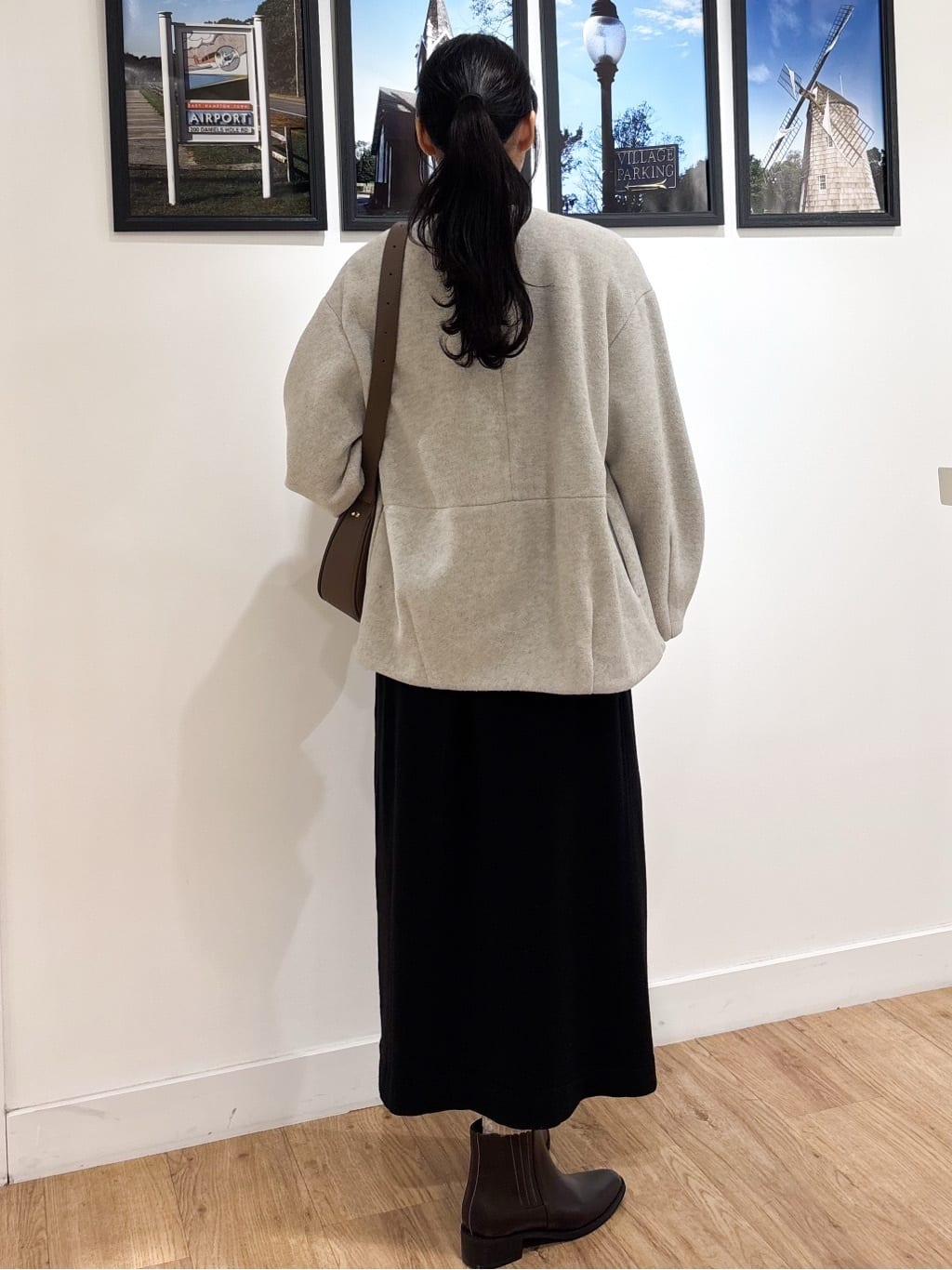 Ririkaさんの「Dessin｜【2点セット・洗える】シャギーベストニットワンピース」を使ったコーディネート