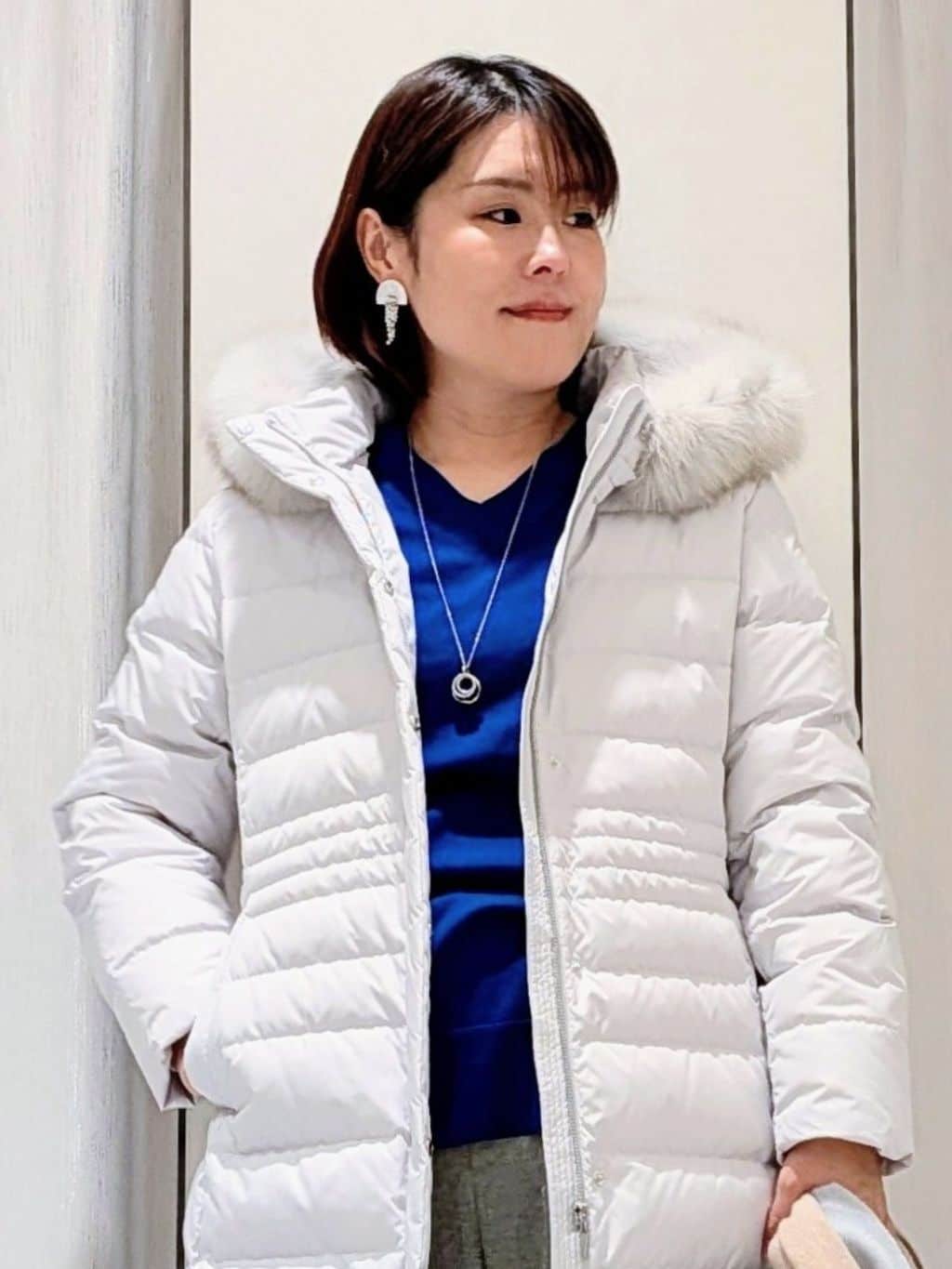 Onumaさんの「UNTITLED｜【はっ水機能/フード取り外し可/防寒】ロングダウンコート」を使ったコーディネート