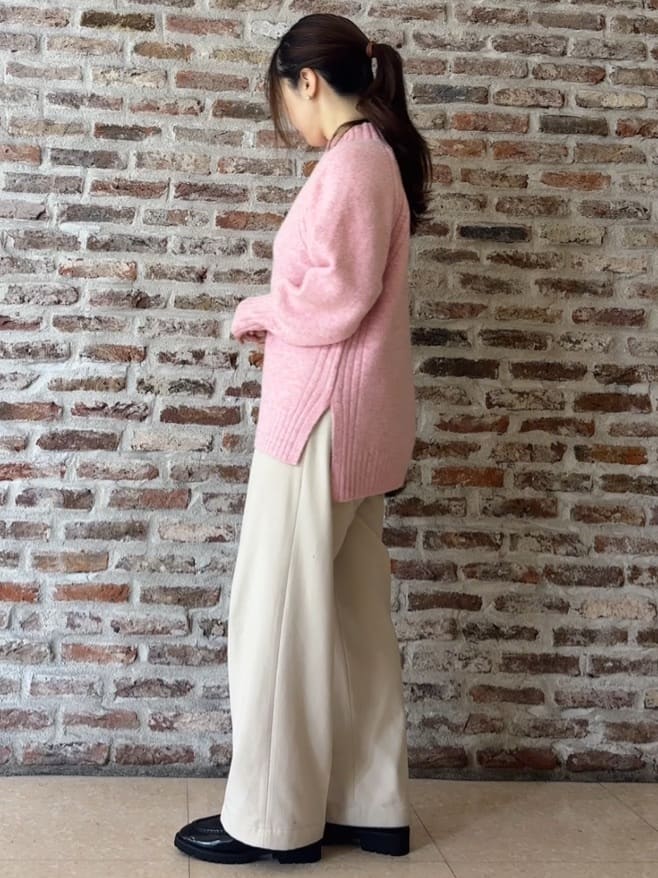 tokiさんの「THE SHOP TK｜ふんわり柔らかきれい色 ウール混ハイネックニット」を使ったコーディネート
