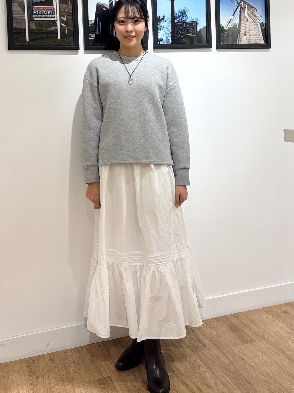 Ririkaさんの「Dessin｜メタルフレームコードネックレス」を使ったコーディネート