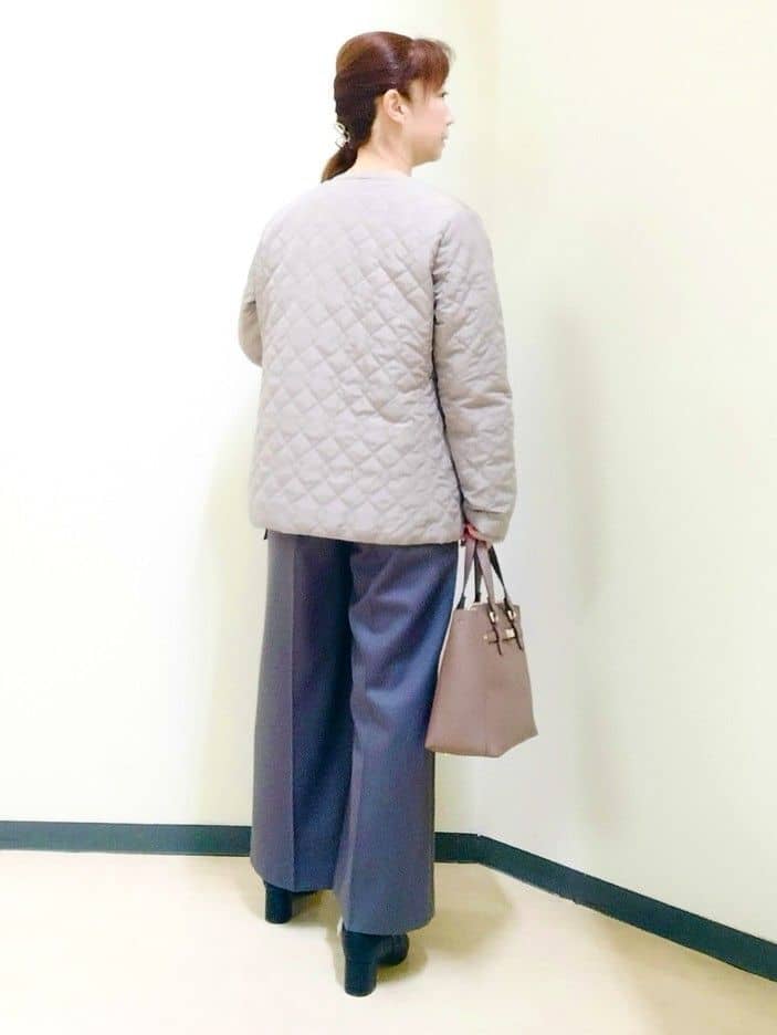 花さんの「Reflect｜【リバーシブルで着られる◎】ダイヤ柄キルトジャケット」を使ったコーディネート