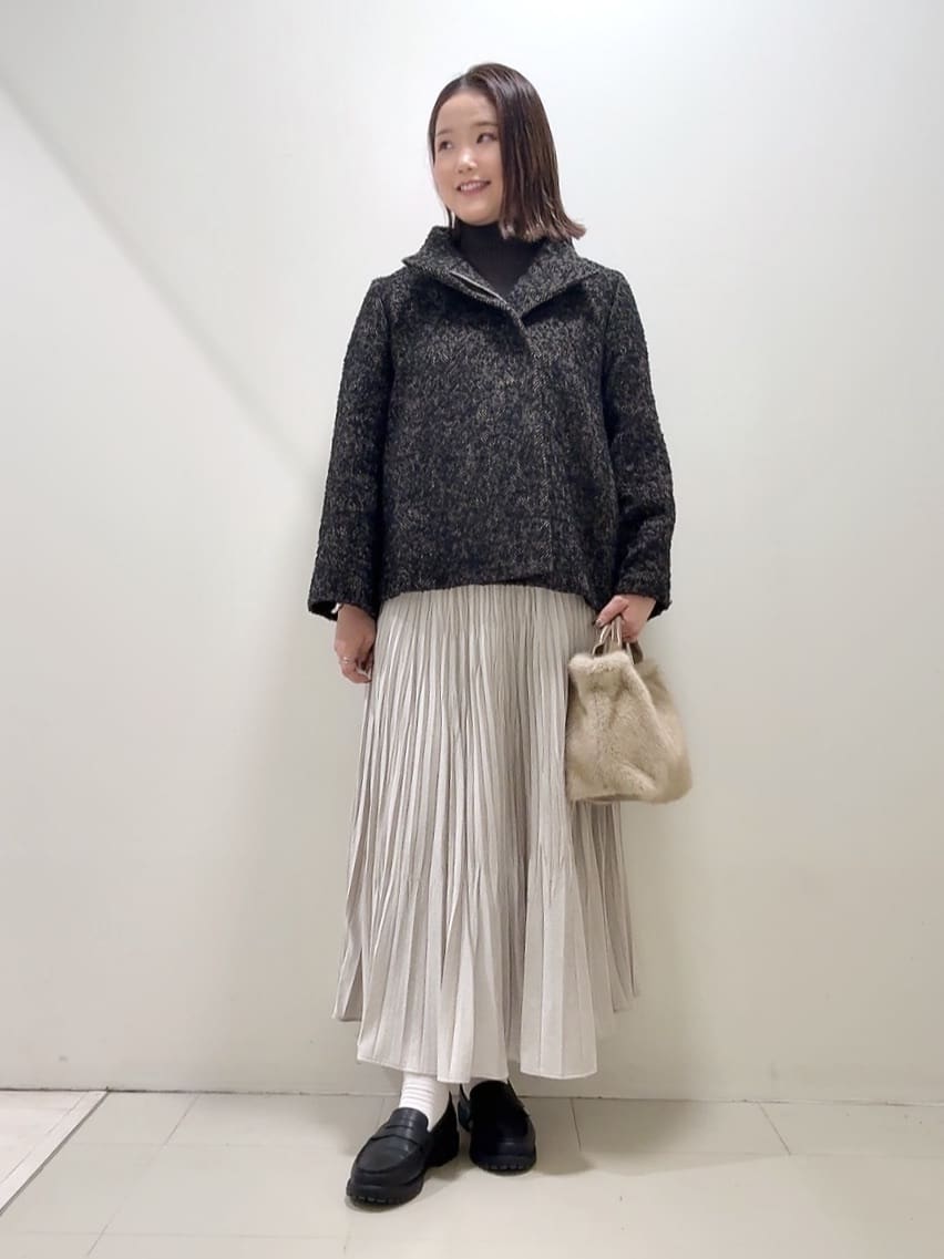 YUIさんの「UNTITLED｜【8色展開/洗える】ウールカシミヤ ハイネックニット」を使ったコーディネート
