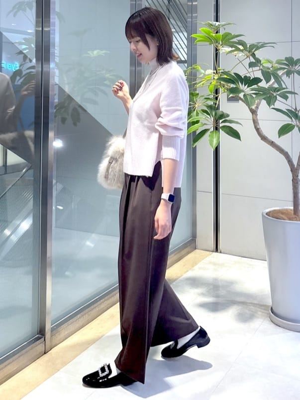 yukaさんの「UNTITLED｜【8色展開/洗える】ウールカシミヤ ハイネックニット」を使ったコーディネート