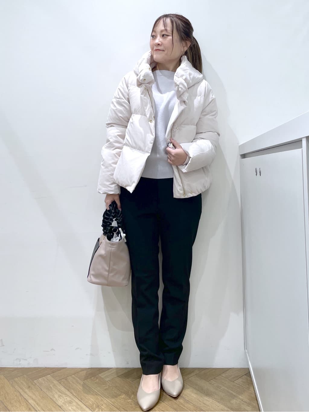 Junさんの「index｜KAWADAダウンショートコート【撥水／洗濯機OK／静電気防止裏地】《XS～LL》」を使ったコーディネート