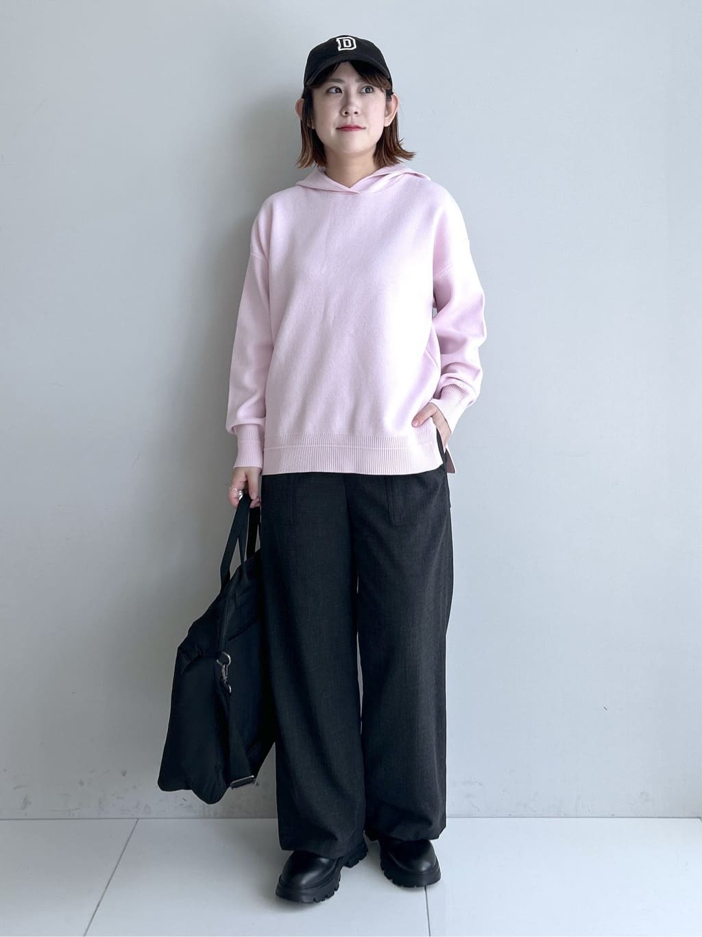 Hirokaさんの「Dessin｜【洗える／体型カバー】ちょうどいいニットパーカ」を使ったコーディネート