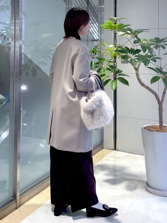 yukaさんの「UNTITLED｜【8色展開/洗える】ウールカシミヤ ハイネックニット」を使ったコーディネート