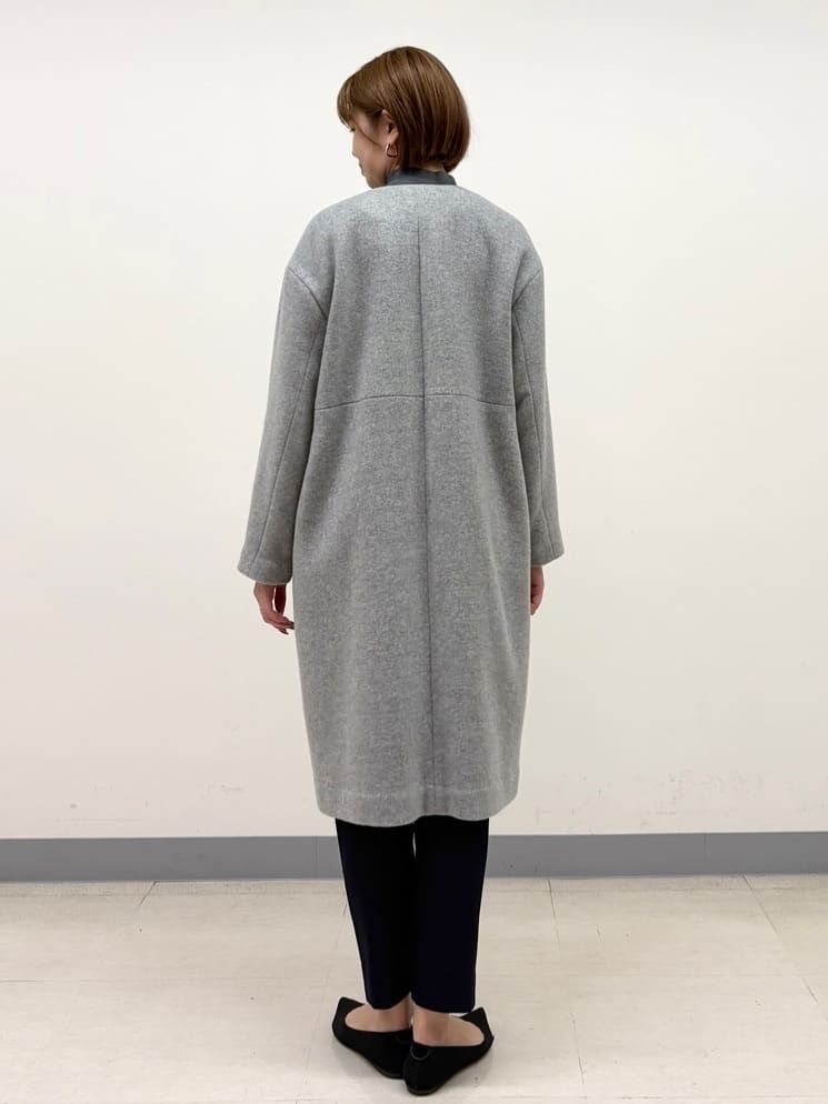 まいこさんの「INDIVI｜【軽量／ウール混】ライトフォルム ロングコート」を使ったコーディネート