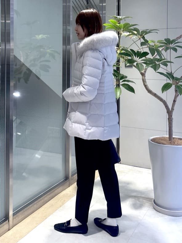 yukaさんの「UNTITLED｜【はっ水機能/フード取り外し可】ミディダウンコート」を使ったコーディネート