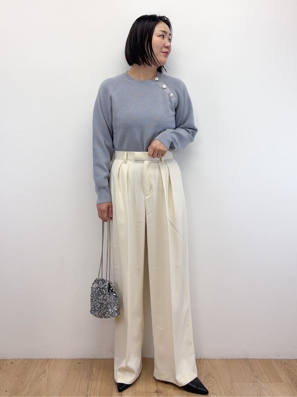 Takeさんの「OPAQUE.CLIP｜カシミヤブレンドウールミドルピーコート」を使ったコーディネート
