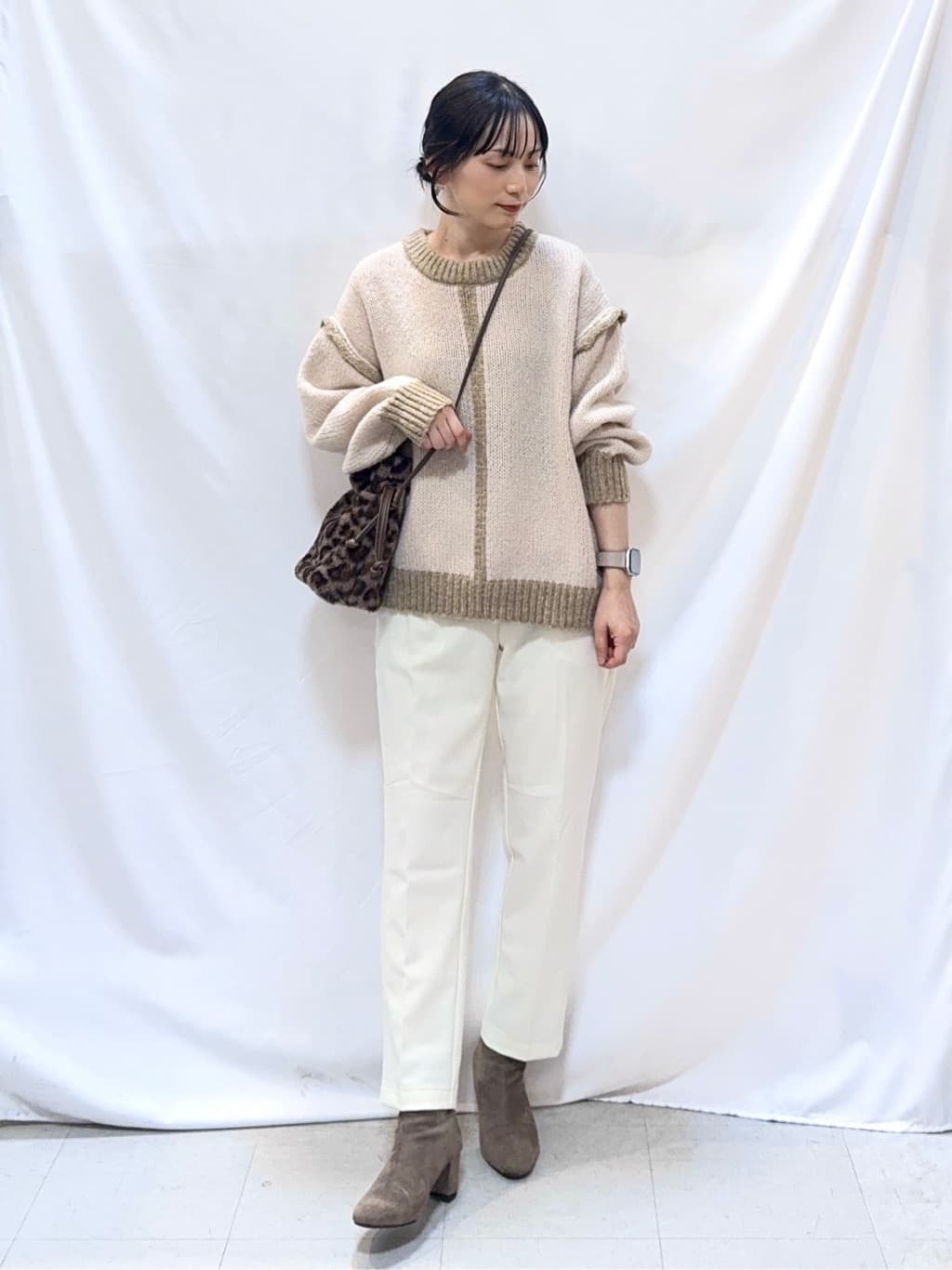 𝐇𝐢𝐫𝐨𝐦𝐢さんの「SHOO･LA･RUE｜【S-LL】美シルエットの タンドツイードブルゾン」を使ったコーディネート