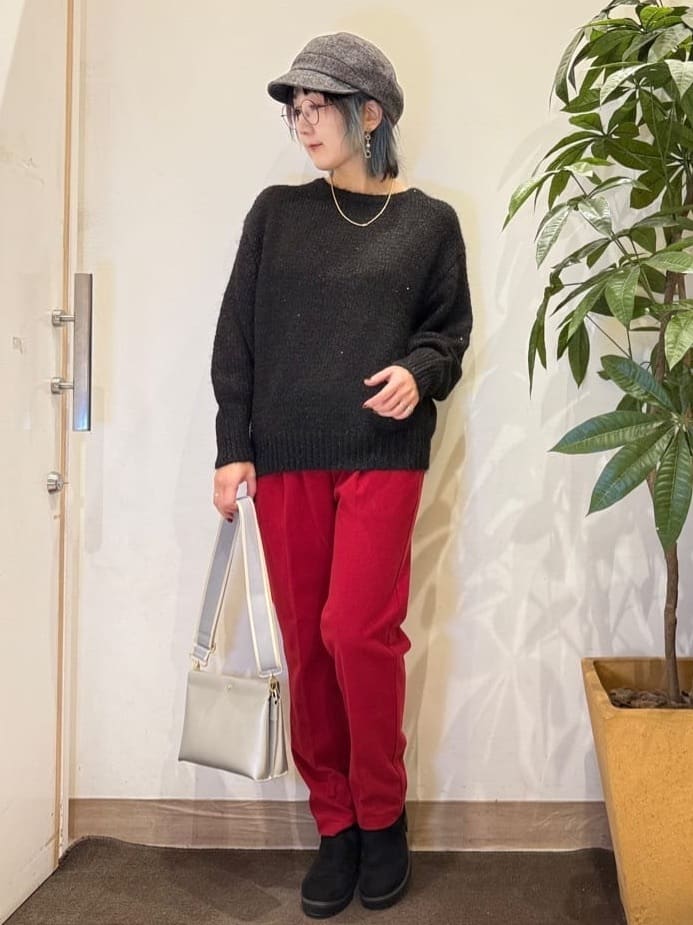 misakiさんの「SHOO･LA･RUE｜【洗濯機可/S-LL】美脚見え あったか裏起毛 テーパードパンツ」を使ったコーディネート