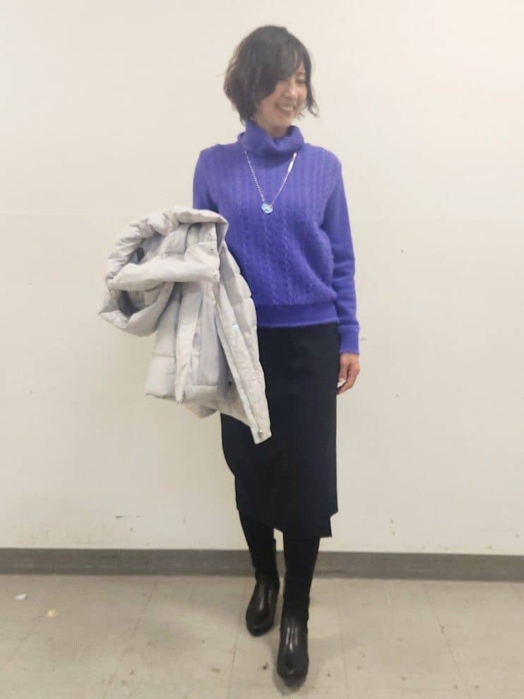mayumayuさんの「Reflect｜【SS-4Lサイズ】フーデッドミドルダウンコート」を使ったコーディネート