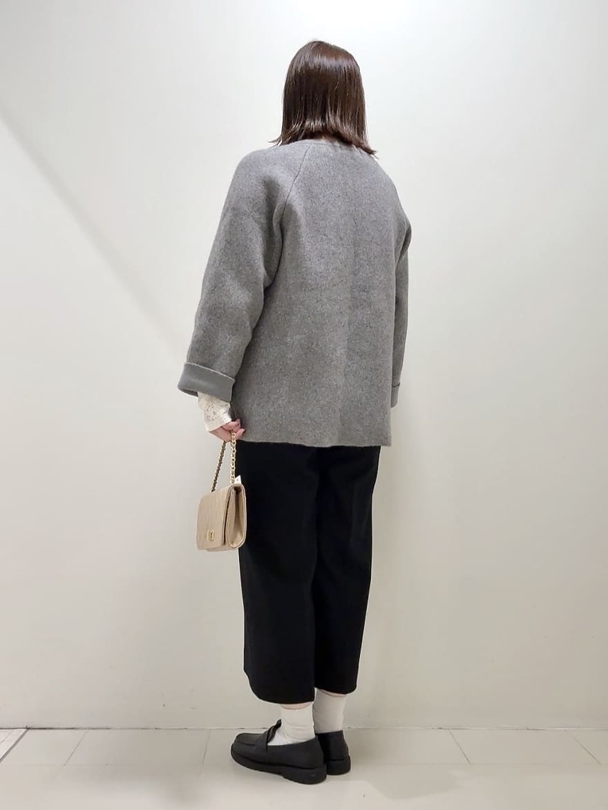 YUIさんの「UNTITLED｜【軽アウター/ミドル丈】ウールニットコーディガン」を使ったコーディネート