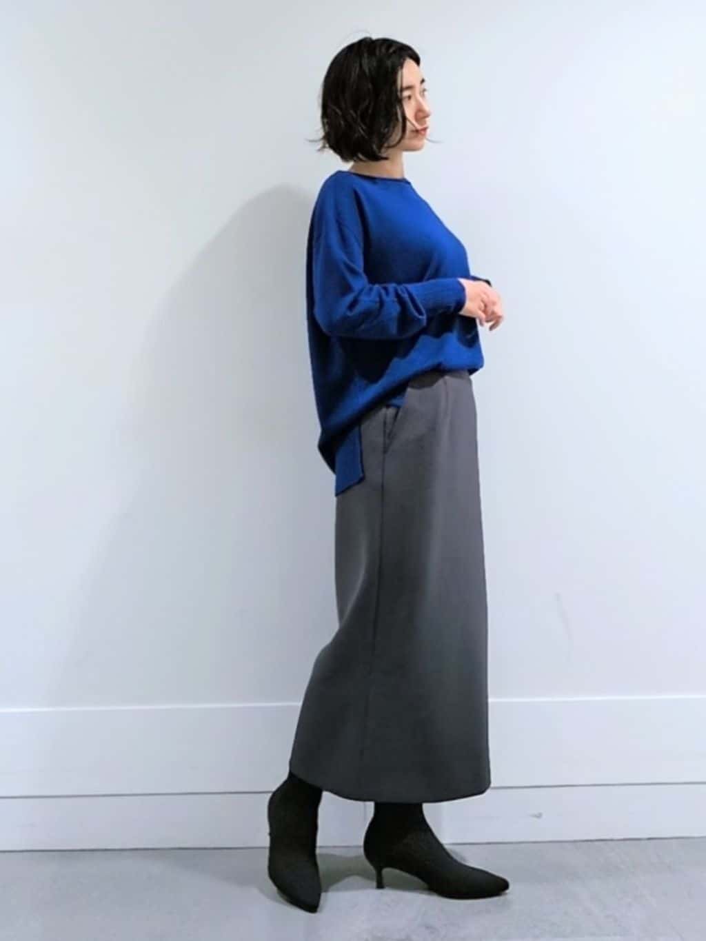 ミズタさんの「UNTITLED｜【8色展開/体型カバー】魅せるタイムレスニット」を使ったコーディネート