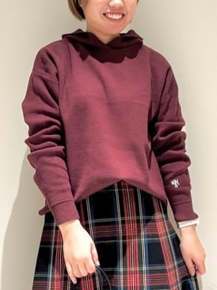 Liriさんの「Dessin｜【洗える】チェック柄起毛フレアスカート」を使ったコーディネート