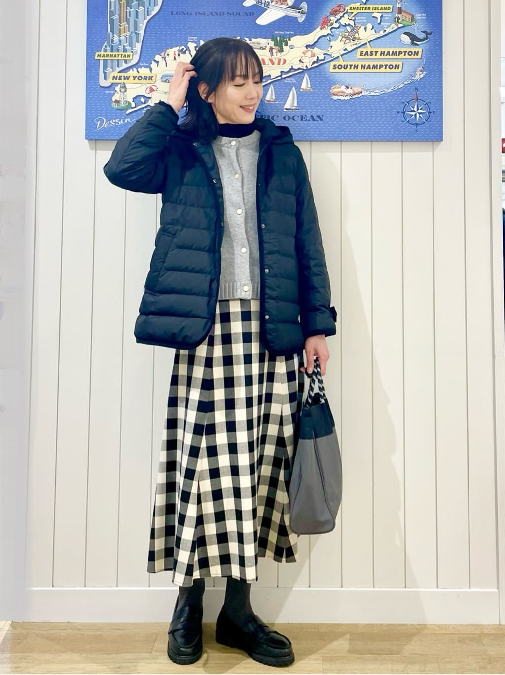 uwatokoさんの「Dessin｜ウールカシミヤカーディガン」を使ったコーディネート