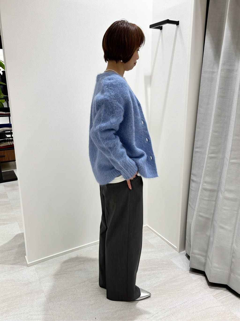 Satoさんの「UNTITLED｜【ゆったり】アルパカ混シャギー カーディガン」を使ったコーディネート