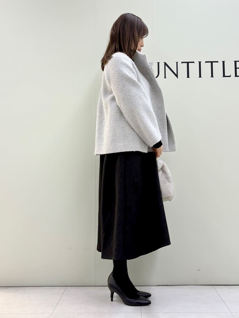 Sakaiさんの「UNTITLED｜【エレガント／ミディアウター】ミックスヘリンボンコート」を使ったコーディネート