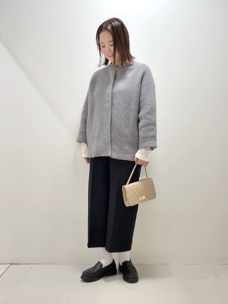 YUIさんの「UNTITLED｜【軽アウター/ミドル丈】ウールニットコーディガン」を使ったコーディネート
