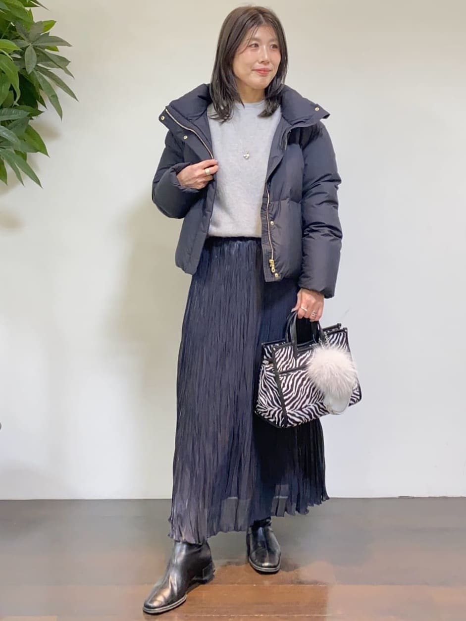 tomoさんの「UNTITLED｜【トレンド/撥水機能/防寒】ショートダウンコート」を使ったコーディネート