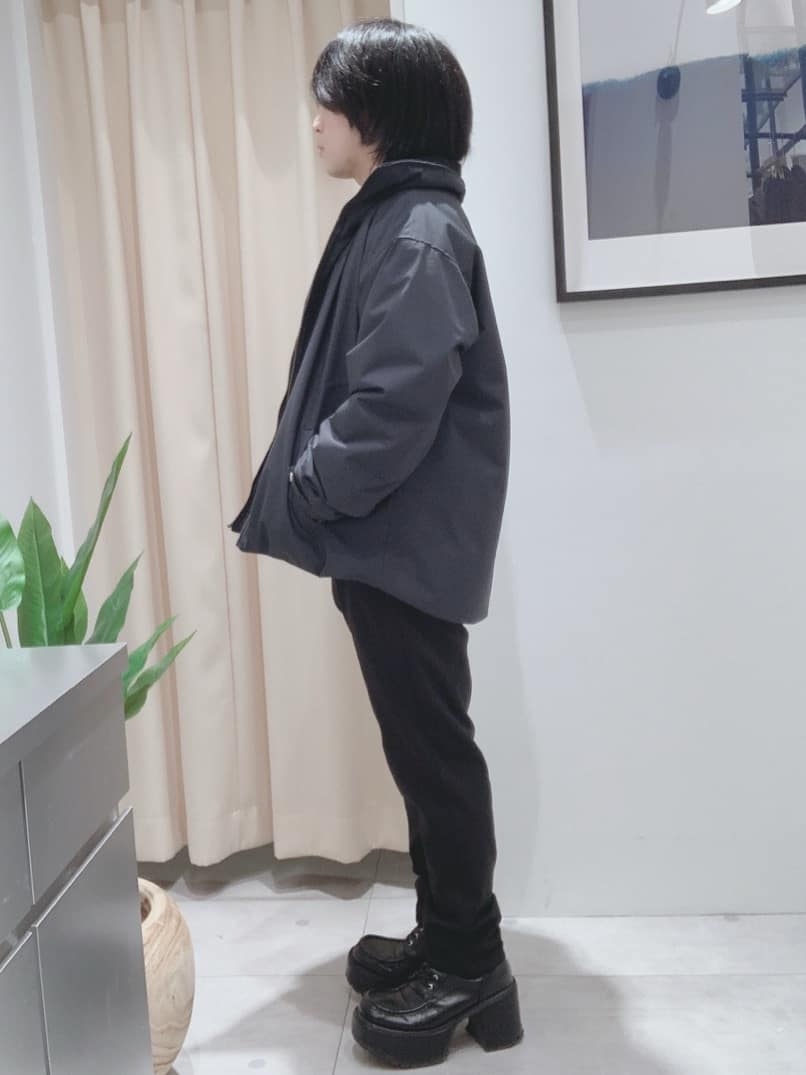 坂。さんの「THE SHOP TK｜【ふんわり心地いい肌触り】　ダイヤ柄シャギーニット」を使ったコーディネート