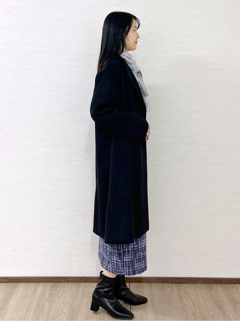 sachikoさんの「OPAQUE.CLIP｜カシミヤブレンドウールチェスターコート」を使ったコーディネート