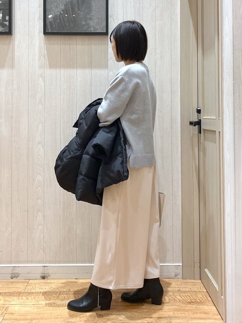 shirayuuuさんの「SHOO･LA･RUE｜【洗濯機可/撥水】フェイクファーフード ロングダウン」を使ったコーディネート