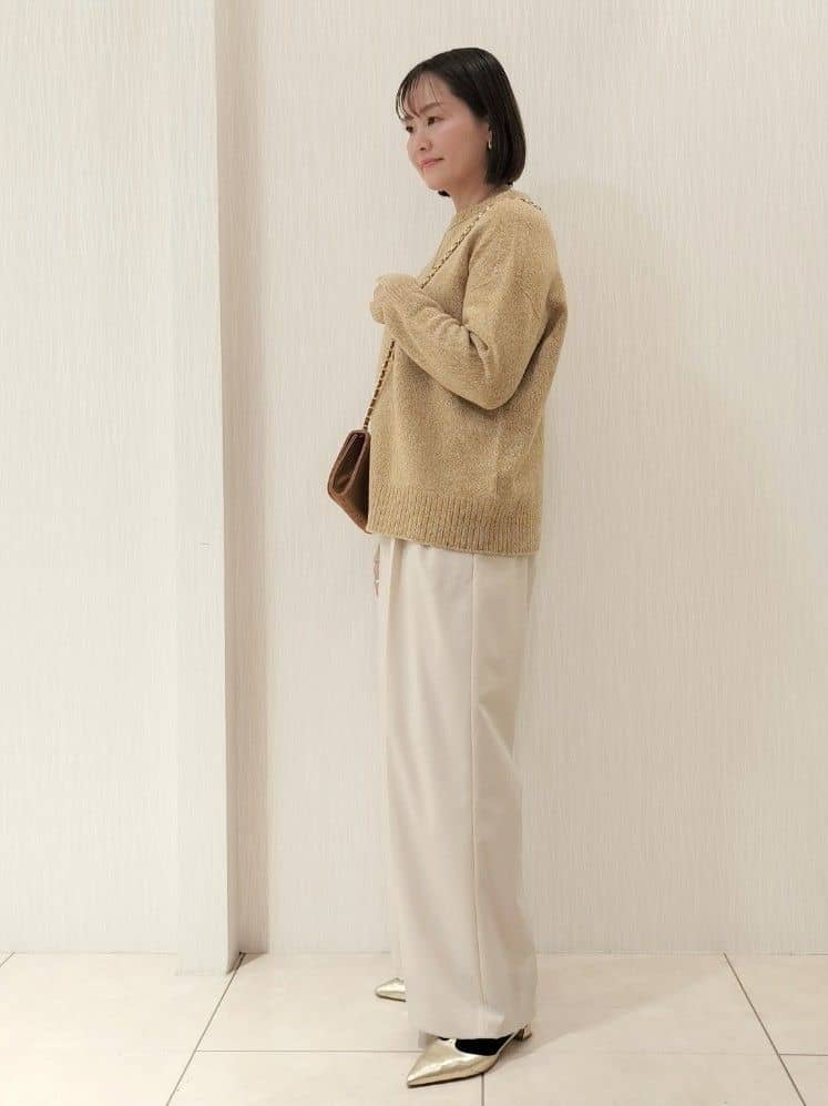 naokoさんの「UNTITLED｜【セットアップ可】ウールライク ダブルブレストジャケット」を使ったコーディネート