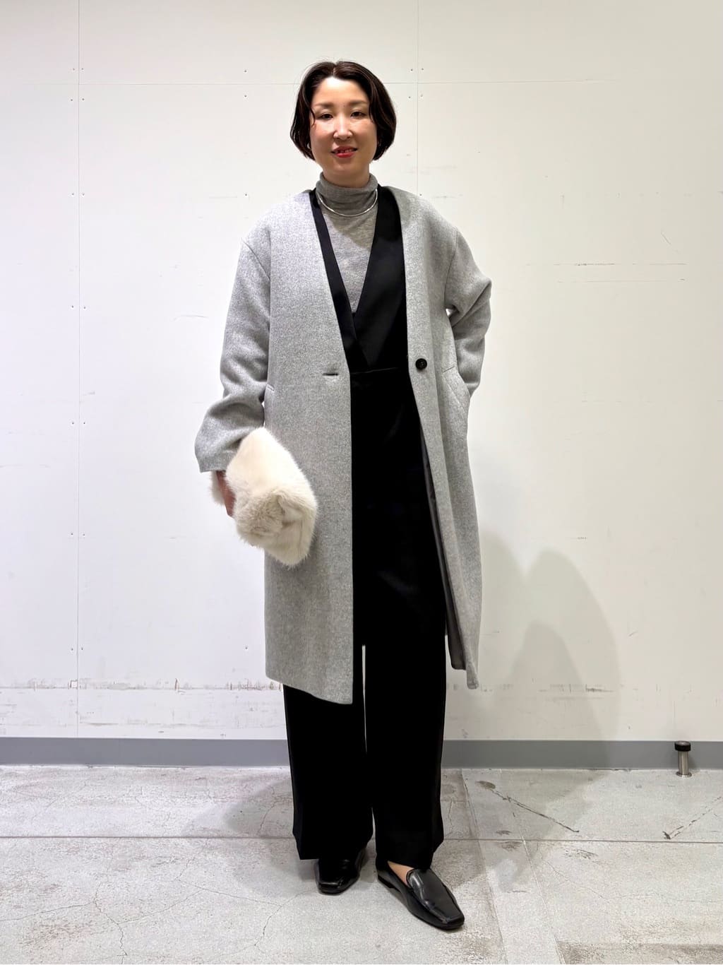 yuriさんの「INDIVI｜【トレンド／スタイルアップ】ストレッチコンビネゾン」を使ったコーディネート