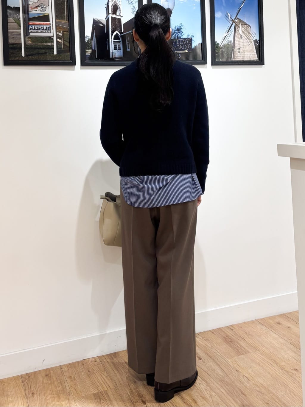 Ririkaさんの「Dessin｜【洗える】フリルネックブラウス」を使ったコーディネート